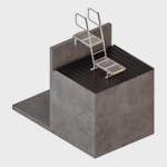 Ladder Support Dock - Parapet Mount