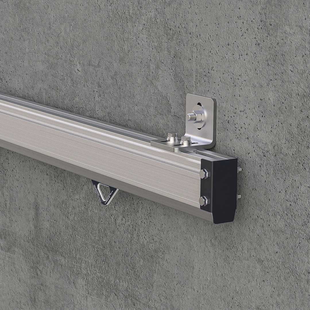 RGR.LG Enclosed Rigid Rail, Side Mount 100mm