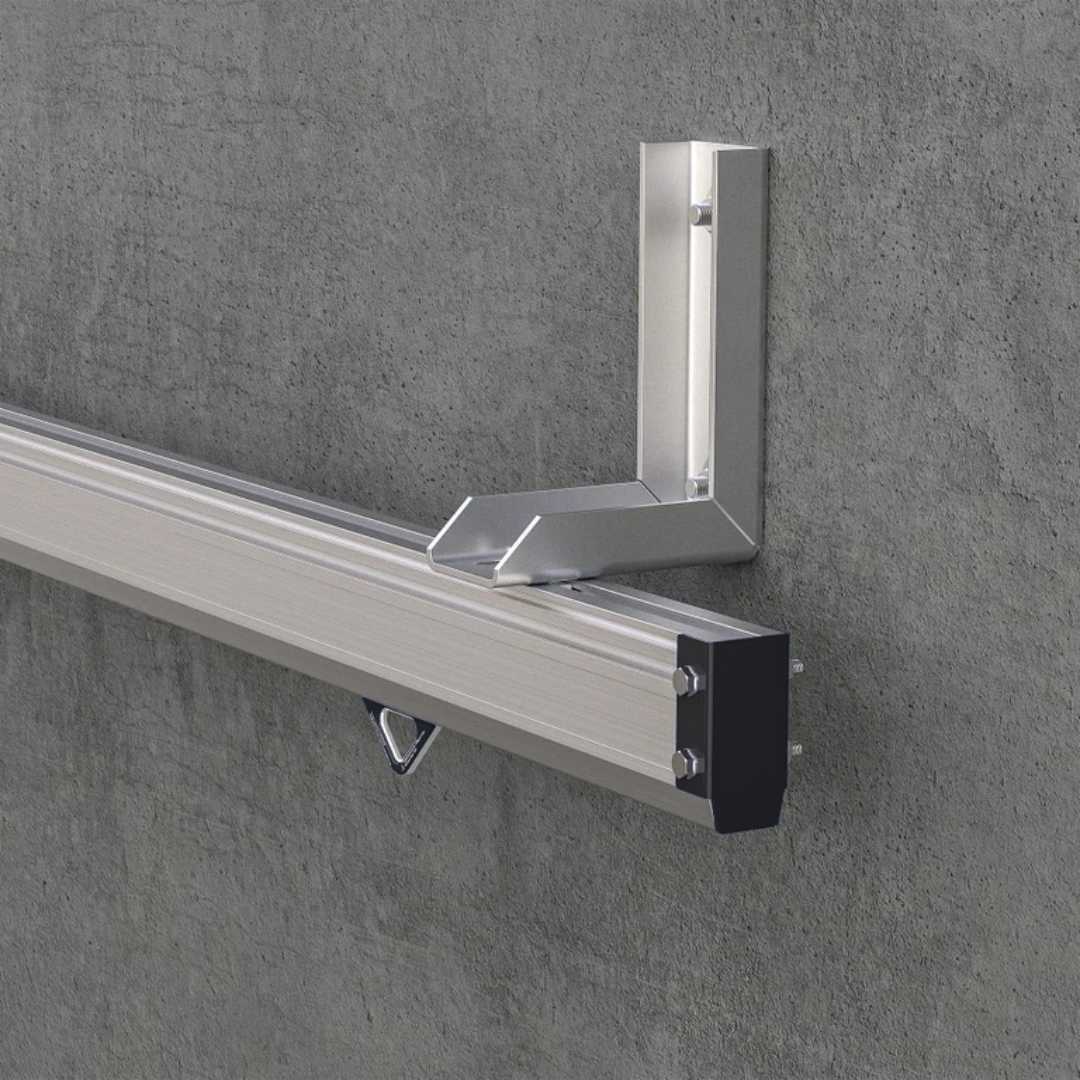 RGR.LH Hart Enclosed Rigid Rail, Side Mount 200mm