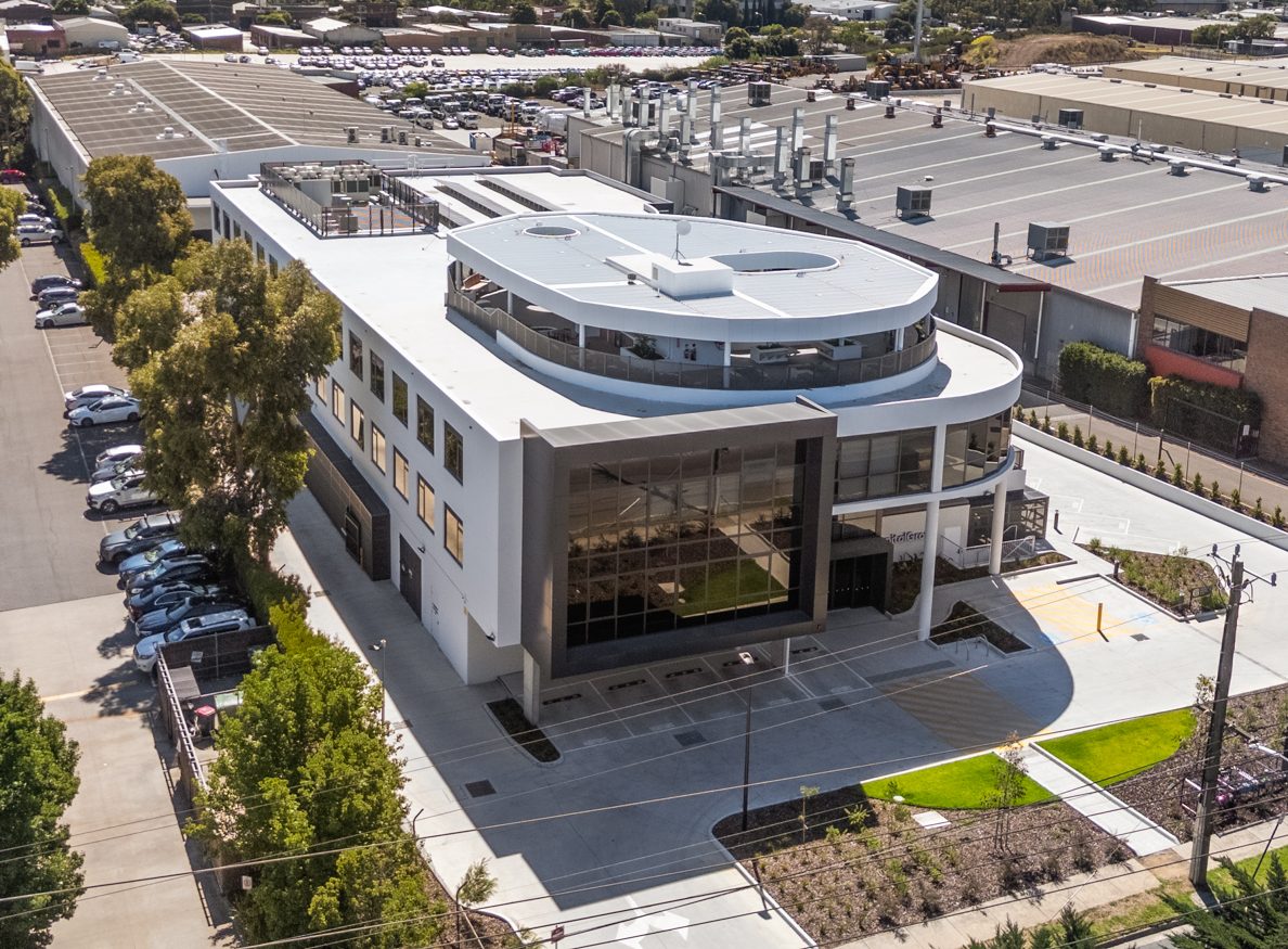 Roof safety and HVAC screen