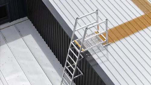 Roof safety system, safe access system, fall protection system, height safety system