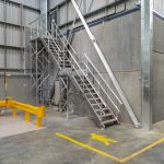 Aluminium access stairs