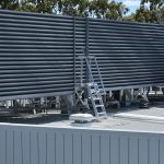 Fixed step ladder up to plant platform