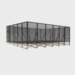 Roof plant platform with perforated mesh screen, Hart Australia