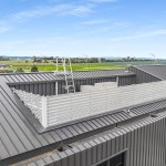 HVAC plant platforms and supermarket deck with acoustic screens at shopping centre in Ramlegh, VIC